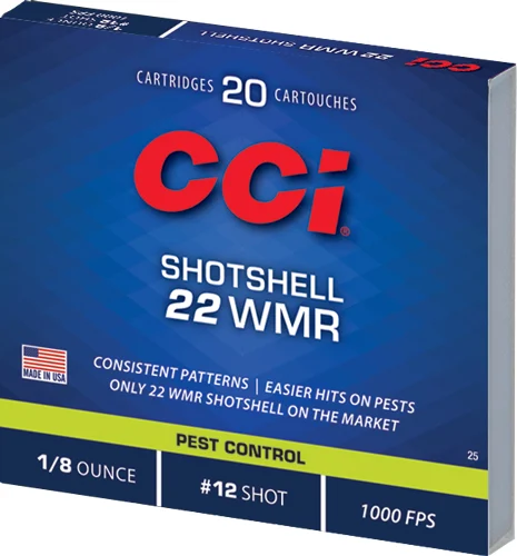 Cci .22 WMR 52gr #12 SHOT Aluminum – 20rd