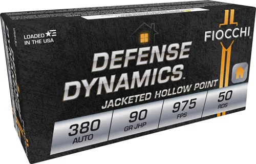 FIOCCHI 380 ACP 90GR JHP - 50RD 20BX/CS