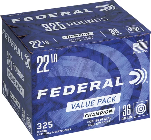 FEDERAL 22LR 36GR HP 1260FPS - 325RD 10BX/CS