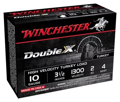 WINCHESTER DOUBLE-X 10GA 3.5" - 2OZ #4 10RD 10BX/CS