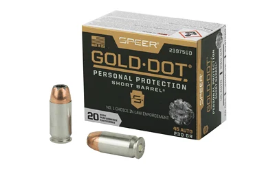 Springfield-Armory .45 ACP 230gr GOLD DOT Nickel-Plated Brass – 20rd