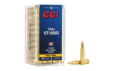 Cci .17 HMR 20gr FMJ Brass – 50rd