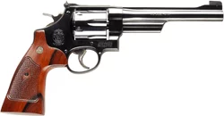 S&W 25 CLASSIC 45LC 6.5" AS - BLUED CHECKERED WOOD GRIPS