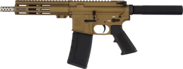 GLFA AR15 PISTOL 223 WYLDE - 7.5" STAINLESS BBL BRONZE - Image 2