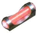 TRUGLO SIGHT LONG BEAD 3MM - THREAD FIBER OPTIC RED