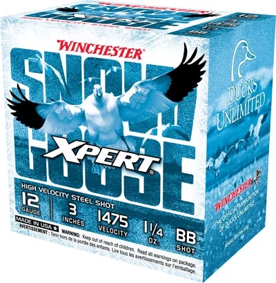 WINCHESTER SNOW GOOSE 12GA 3" - 1-1/4OZ #BB 25RD 10BX/CS