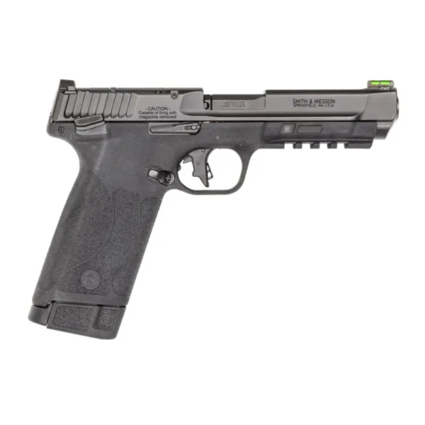 Smith & Wesson M&P 22 Magnum Handgun .22 WMR 30rd Magazine 5" Barrel Black Optic Ready Fiber Optic Sight Thumb Safety USED