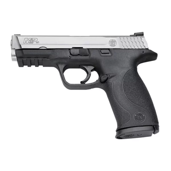 Smith & Wesson M&P 40 Full Size Handgun .40 S&W 15rd Magazine 4.25" Barrel Two Tone Black Silver MS NTS USED
