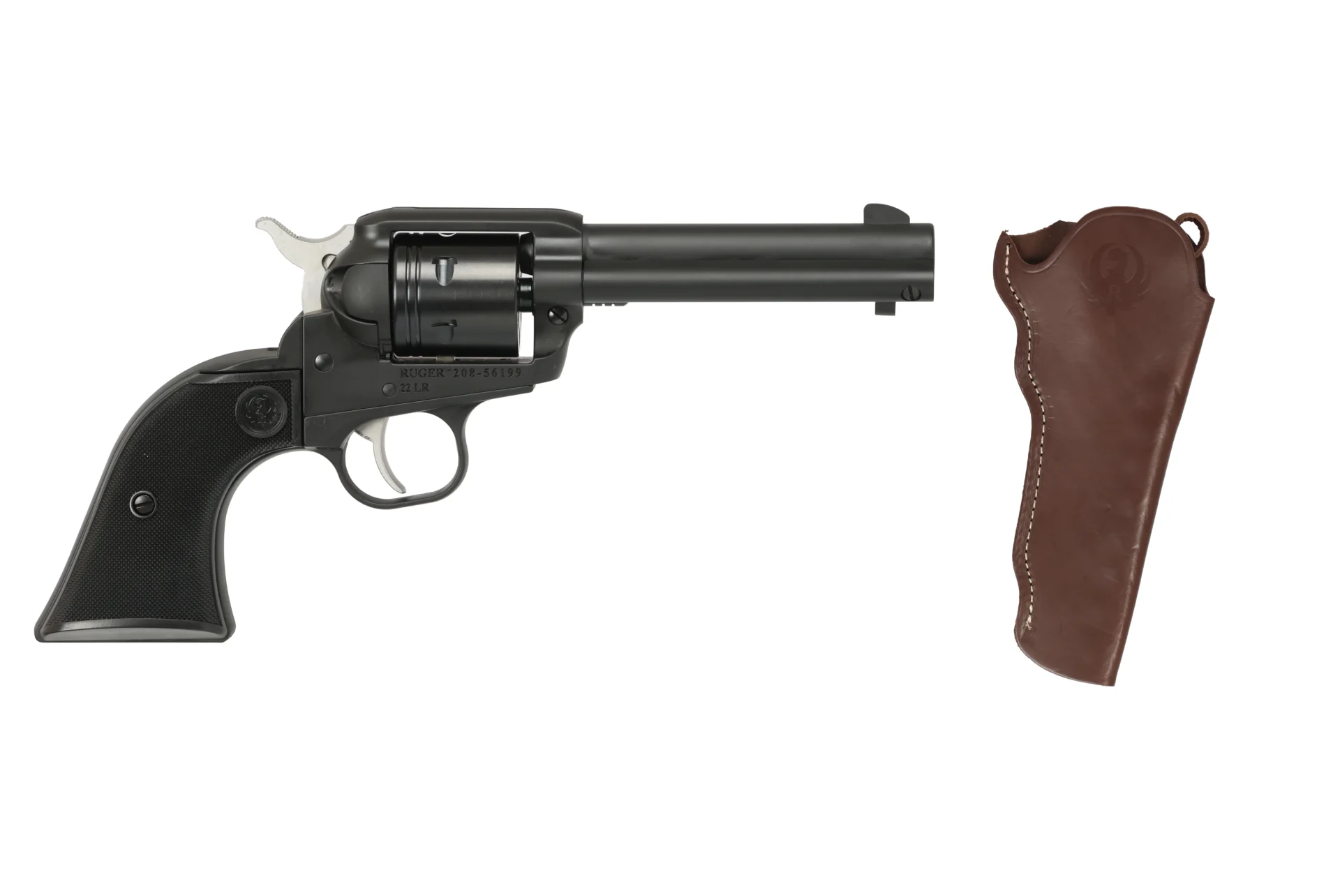RUGER WRANGLER 22LR BLK 4.6″ W/HOLST